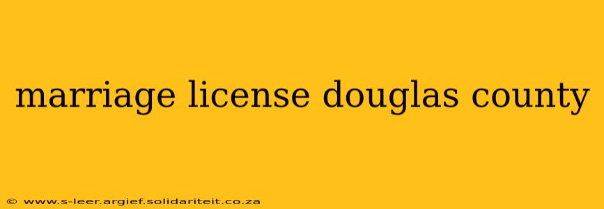 marriage license douglas county