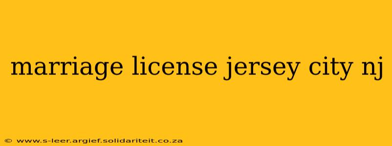 marriage license jersey city nj