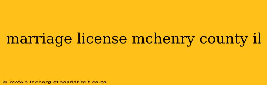 marriage license mchenry county il