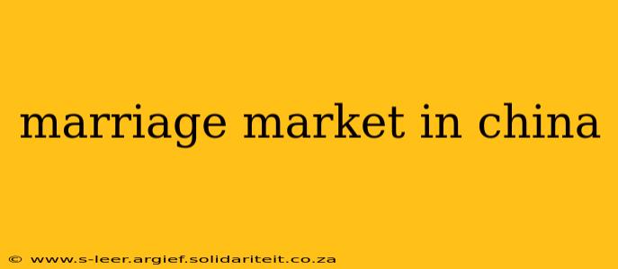 marriage market in china