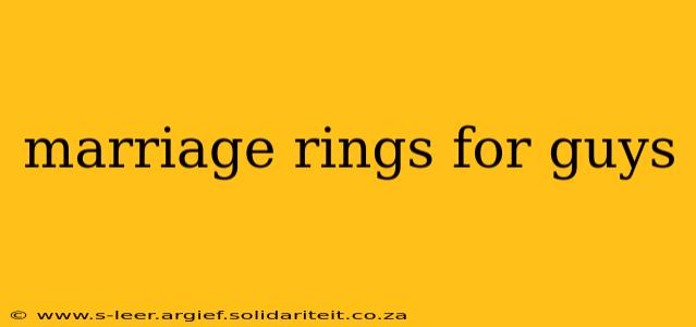 marriage rings for guys
