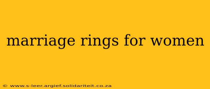 marriage rings for women