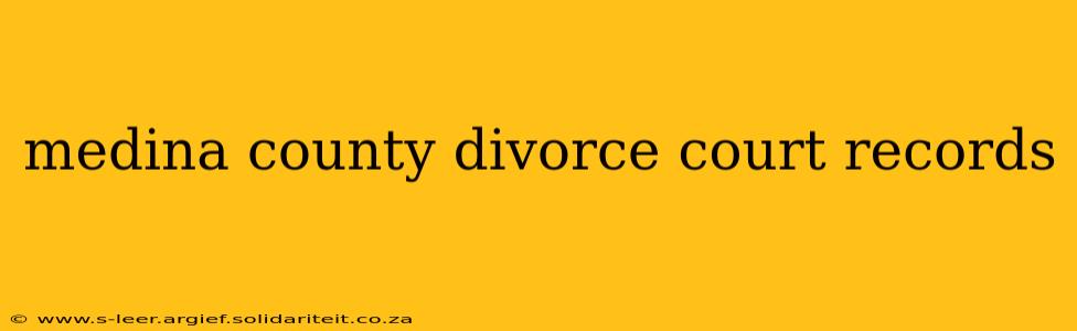 medina county divorce court records
