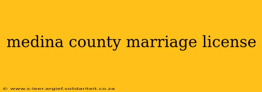 medina county marriage license