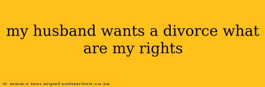 my husband wants a divorce what are my rights