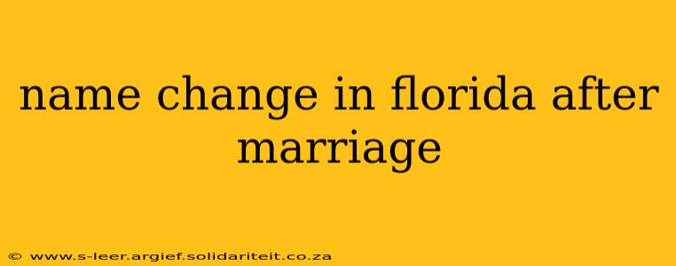 name change in florida after marriage