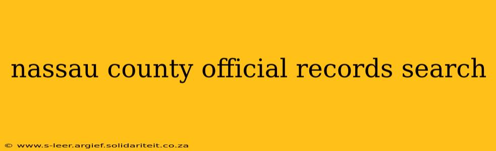 nassau county official records search