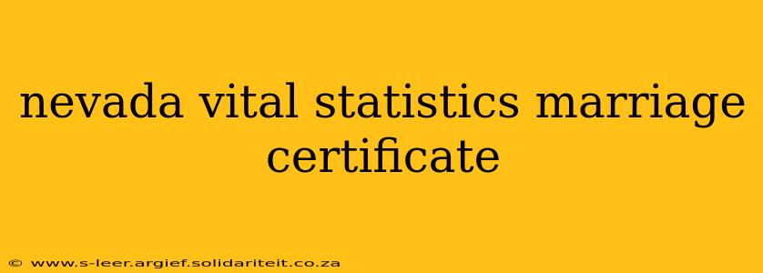 nevada vital statistics marriage certificate