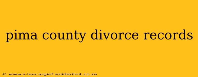 pima county divorce records