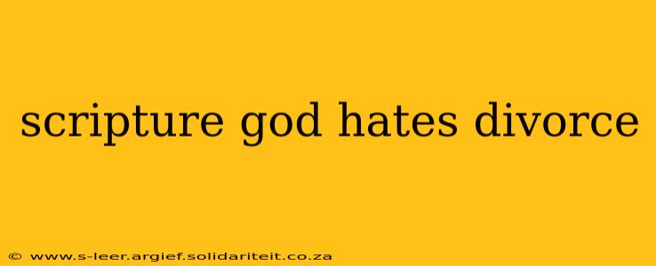 scripture god hates divorce