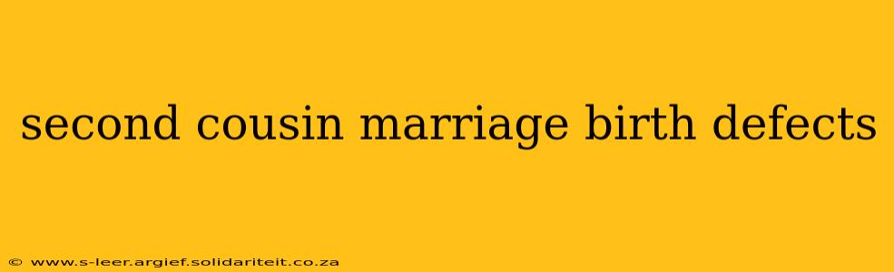 second cousin marriage birth defects