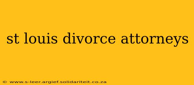 st louis divorce attorneys