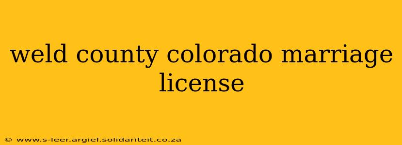 weld county colorado marriage license