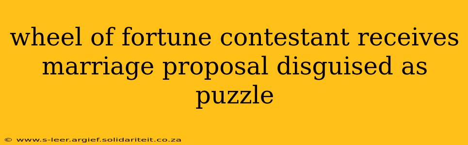 wheel of fortune contestant receives marriage proposal disguised as puzzle